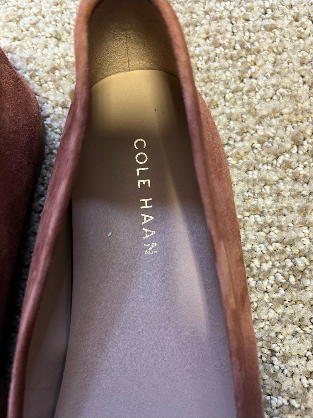 Cole Haan Yara Soft Suede Ballet Flats with Bow - Picture 3 of 7
